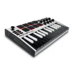 Akai MPK Mini MK3 MIDI Keyboard Controller – 25-Key Compact USB MIDI Pad Controller (White Edition)