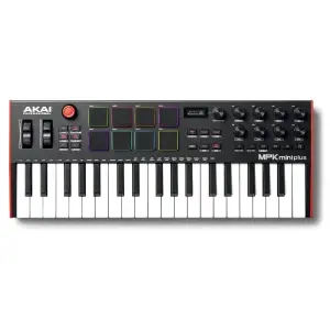 Akai MPK Mini Plus – 37-Key USB MIDI Keyboard Controller with Gen 2 Dynamic Keybed
