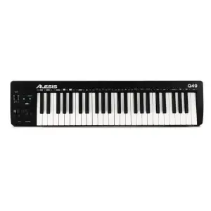 Alesis Q49 MKII 49-Key USB MIDI Controller – Velocity-Sensitive Keys & DAW Integration