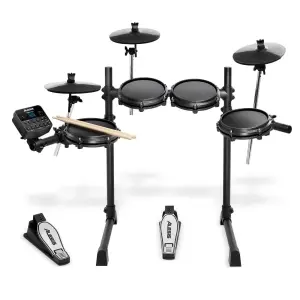 Alesis Turbo Mesh Kit – 7-Piece Electronic Drum Set with Mesh Heads