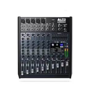 Alto Live 802 8-Channel Professional Mixing Console with USB & Effects