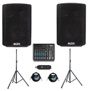 Alto TX410 – 350W 10-Inch Powered Loudspeaker with Bluetooth bundel