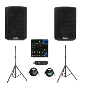 Alto TX412 – 700W 12-Inch Powered Loudspeaker with Bluetooth bundle