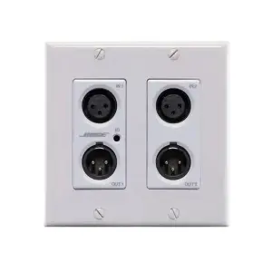 Bose ControlSpace WP22B‑D – 2×2 Dante Wall Plate Interface