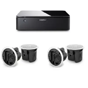 Bose FS2C White -16W ceiling Speakers Pair & Bose Smart Music Amplifier