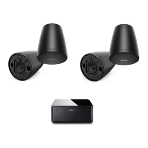 Bose FS2P Pendant-Mount loudspeaker Pair Black & Bose Music Amplifier