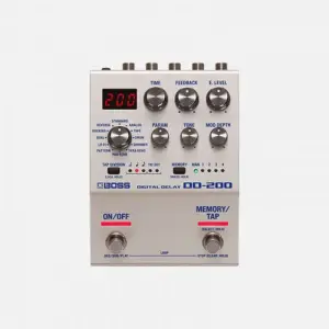 Boss DD‑200 Digital Delay – Guitar Effects Pedal with Multi-Mode Delay