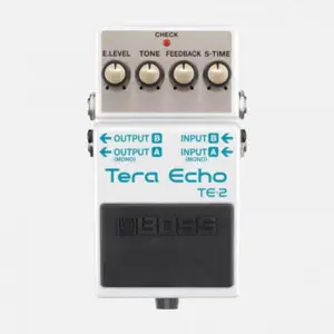 Boss TE‑2 Tera Echo – Guitar Effects Pedal with Ambient & Echo Effects