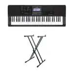Casio CT-X870IN – 61-Key Portable Keyboard with Indian Tones & Rhythms - Black Bundel