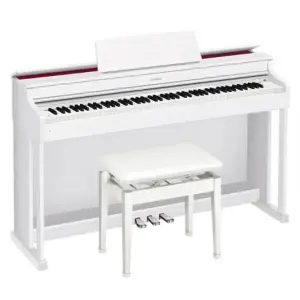 Casio AP-470 C2 Celviano Digital Piano - 88 Keys – White | Elegant Home Digital Piano with Adapter