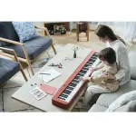 Casio CDP-S160 - 88-Key Digital Piano with Slim Portable Design in Red