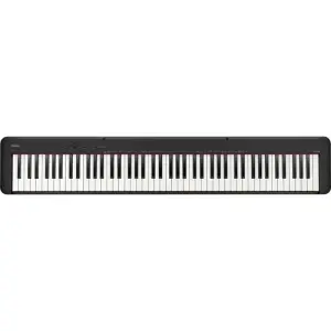 Casio CDP-S160 Digital Piano – 88 Weighted Keys, Black, Compact & Portable