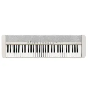 Casio CT-S1 61-Key Keyboard – White | Stylish & Portable Digital Piano for All Levels