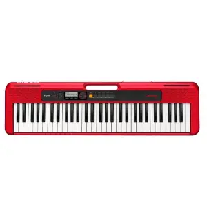 Casio CT-S200 Portable Keyboard – Red | 61-Key Digital Keyboard