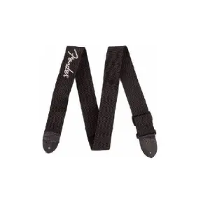 Fender 2" Woven Guitar Strap – Black & Grey Design (0990662043)