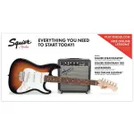 Fender 0301812432 Squier Short Scale Stratocaster Guitar Pack Brown Sunburst