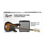 Fender 0371982632 Squier Affinity Series Precision Bass Guitar PJ Package- Brown Sunburst