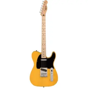 Fender 0373453550 Squier Sonic Telecaster Electric Guitar, Butterscotch Blonde