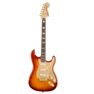 Fender 0379410547 Squier 40th Anniversary Gold Edition Stratocaster - Sienna Sunburst Electric Guitar