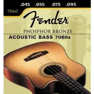 Fender 7060 Acoustic Bass Strings – Phosphor Bronze, .045-.100