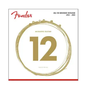 Fender 70L 80/20 Bronze Acoustic Guitar Strings