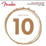 Fender 860CL Phosphor Bronze Coated Guitar Strings, Light Gauge 11-52
