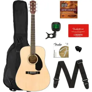 Fender 0961281021 Cd-60S Dreadnought Pack, Nat