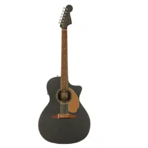 Fender 0970743069 Limited Edition NewPorter player acoustic Electric Guitar in Charcoal Frost Metallic