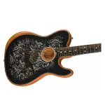 Fender 0972013288 FSR American Acoustasonic Telecaster Electric Guitar Black