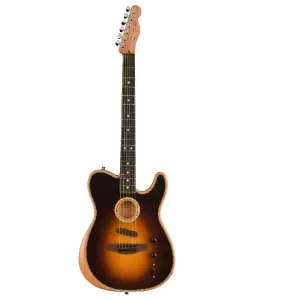 Fender 0972213260 ACOUSTASONIC PLYR TELE Acoustic Guitar- Shadow Burst