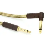 Fender 0990820089 Deluxe Series Straight to Straight Instrument Cable - 10 foot Tweed