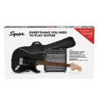 Fender Affinity Series Stratocaster HSS Pack – Black | Complete Electric Guitar Starter Package