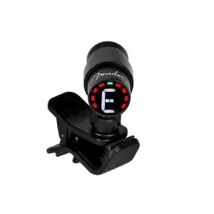 Fender Bullet Clip-On Chromatic Tuner – Black – Compact, Accurate Tuning for Guitar, Bass & Acoustic Instruments