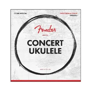 Fender California Coast Concert Ukulele Strings – Clear & Durable