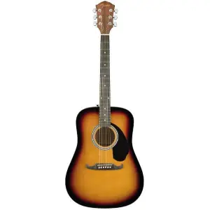 Fender FA-125 Acoustic Guitar – Dreadnought Walnut Sunburst – Rich Tone & Classic Feel