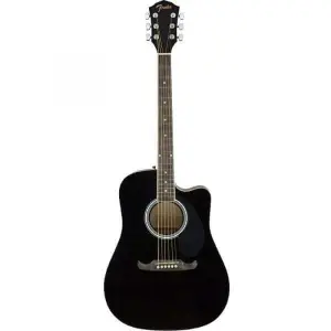 Fender FA-125CE Dreadnought Walnut Electro Acoustic Guitar Black 0971113506