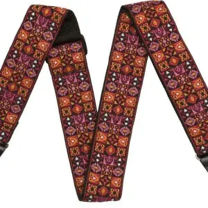 Fender Festival Strap – Red | Adjustable Woven Guitar Strap | Model: 0990638009