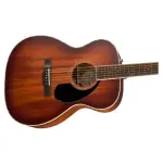 Fender PO-220E Orchestra Acoustic-Electric Guitar – Aged Cognac Burst
