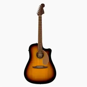 Fender Redondo Player 0970713209 Electro Acoustic Guitar In Candy Apple Red