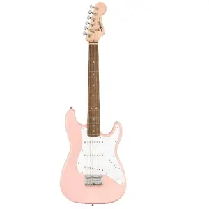 Fender SQ mini Strat LRL 0370121556 Electric Guitar-Shell Pink