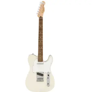 Fender Squier Affinity Series Telecaster Electric Guitar – Olympic White – Classic Tone with Modern Playability