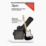Fender Squier Sonic Stratocaster Beginner Set – Electric Guitar (Black)
