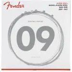 Fender Super 250L Electric Guitar Strings - Nickel-Plated Steel, .009 - .042 Gauges, Set of 6 Strings