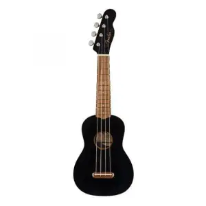 Fender Venice Soprano Ukulele Compact & Stylish – Satin Black Finish(0971610706)