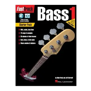 Hal Leonard FastTrack Bass Method – Starter Pack Book 1 with Online Audio & Video