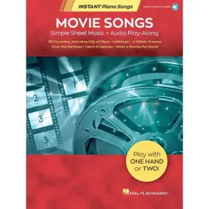 Hal Leonard Movie Songs – Instant Piano Songs Simple Sheet Music – Easy Piano Movie Tunes
