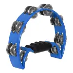 JHS PP4012 Hand Perc P.P. 1/2 Moon Tambourine, Blue