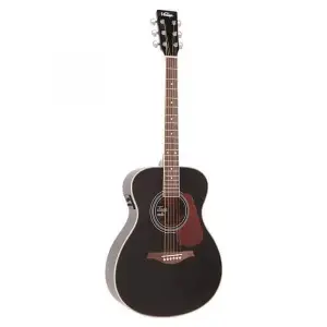 JHS Ve300Bk / Vintage E/A Folk Guitargloss Black