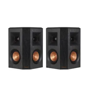 Klipsch RP-402S Surround Speakers – Ebony Wide Dispersion Home Theater Sound