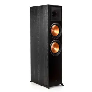 Klipsch RP-8000F Floorstanding Speaker – High-Performance Tower Loudspeaker with Ebony Woodgrain Finish